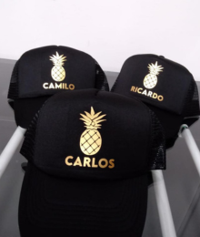 estampado de gorras